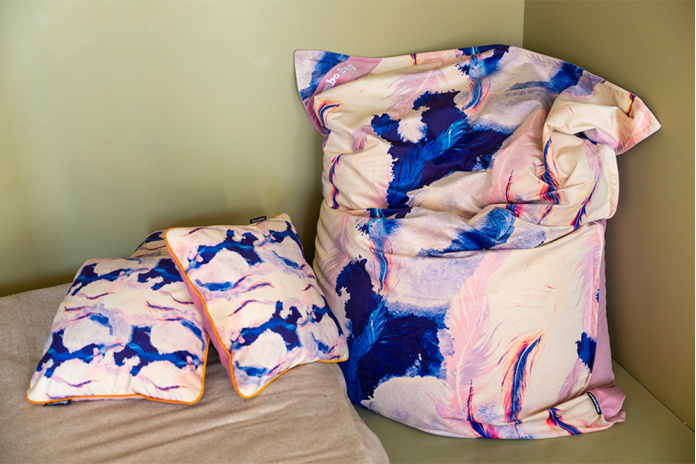 Coussin Velours Imprimé