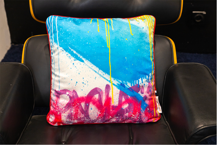 Coussin Velours Imprimé