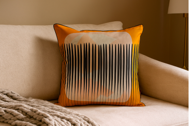 Coussin Velours Imprimé