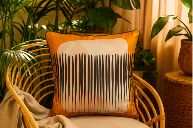 Coussin Velours Imprimé