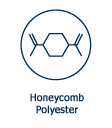 Honeycomb polyester